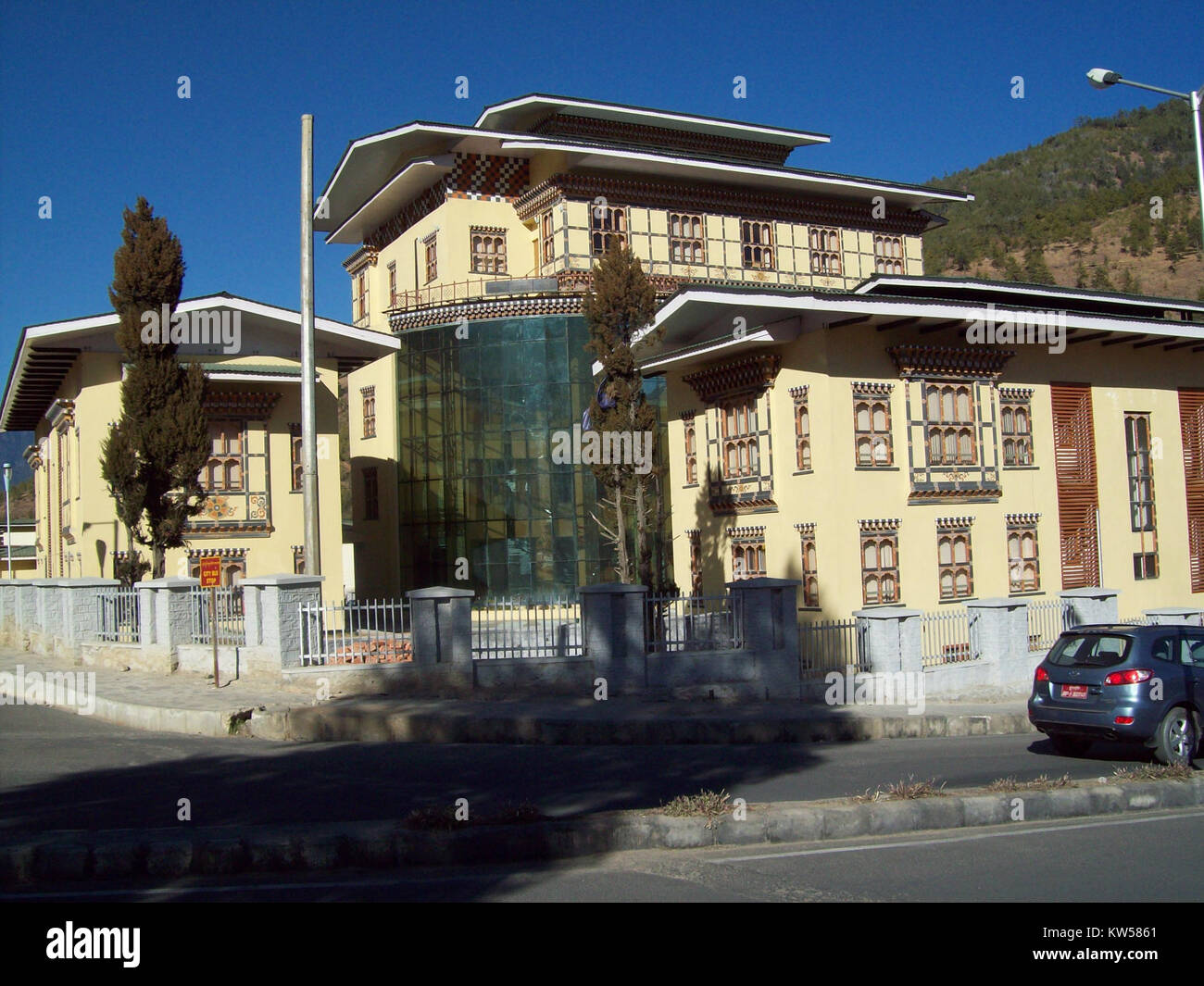 Bhutan Power Corporation ist ein staatliches Stromunternehmen in Bhutan, das für die Erzeugung, Übertragung und Verteilung von Strom im ganzen Land verantwortlich ist. Stockfoto