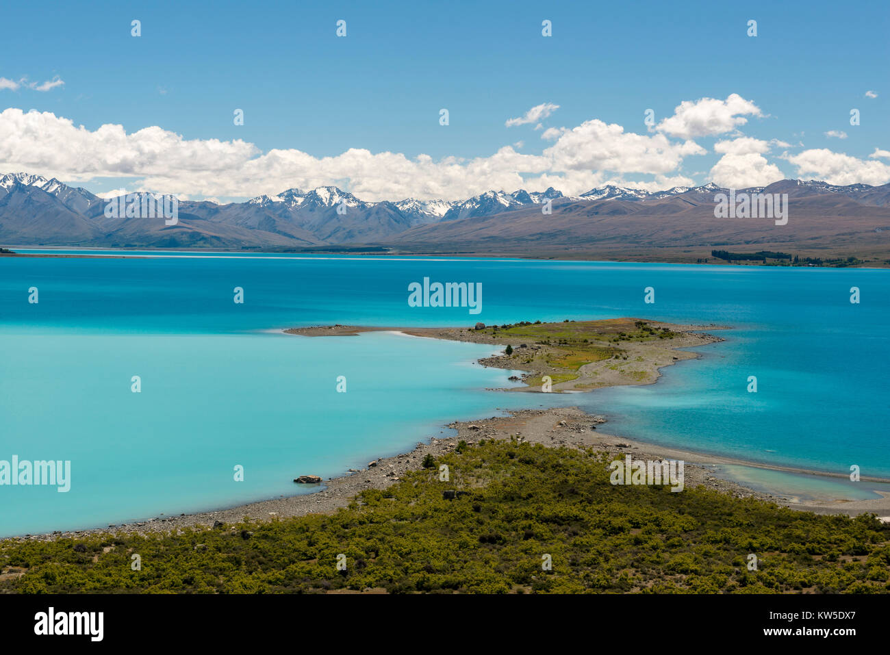 Lake Tekapo, Südinsel, Neuseeland Stockfoto