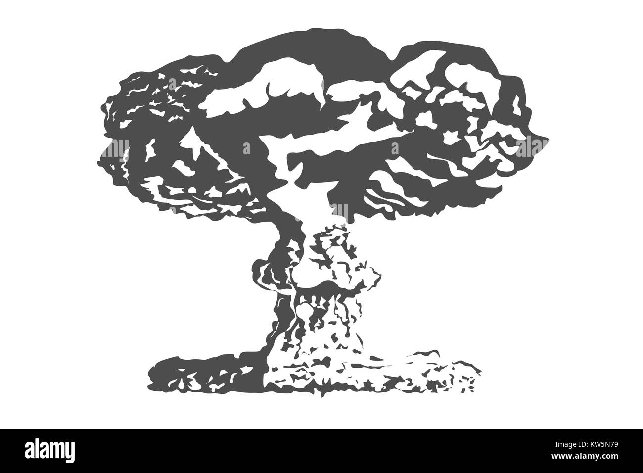 Atombombe nukleare Explosion Stockfoto