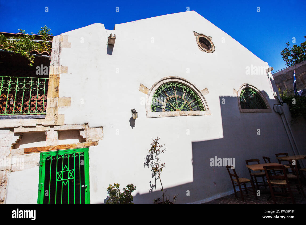 Jüdische Viertel Chania, Kreta, Griechenland, Europa Stockfoto