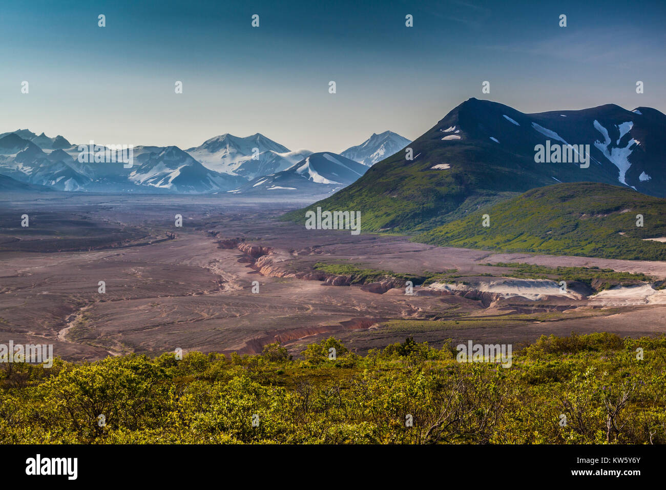 Tal der 10'000 raucht, Katmai National Park and Preserve, Alaska, USA Stockfoto