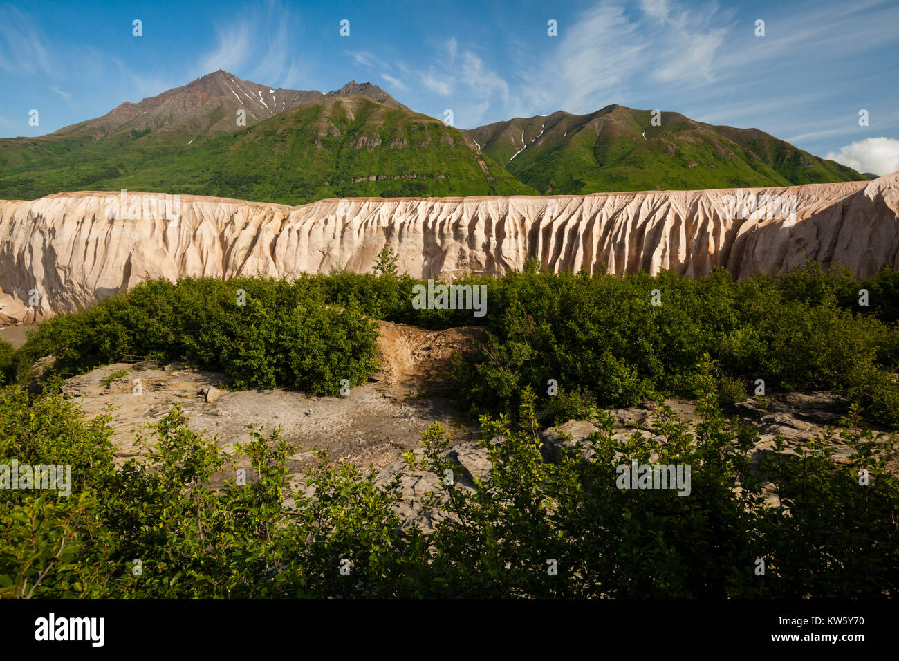 Tal der 10'000 raucht, Katmai National Park and Preserve, Alaska, USA Stockfoto