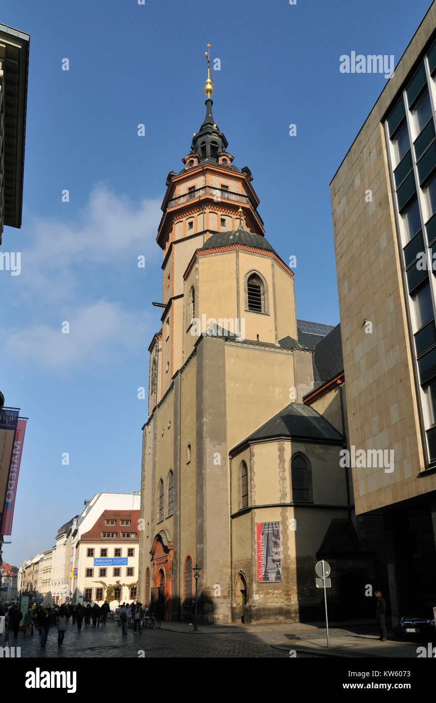 Nikolaikirche Leipzig Stockfoto