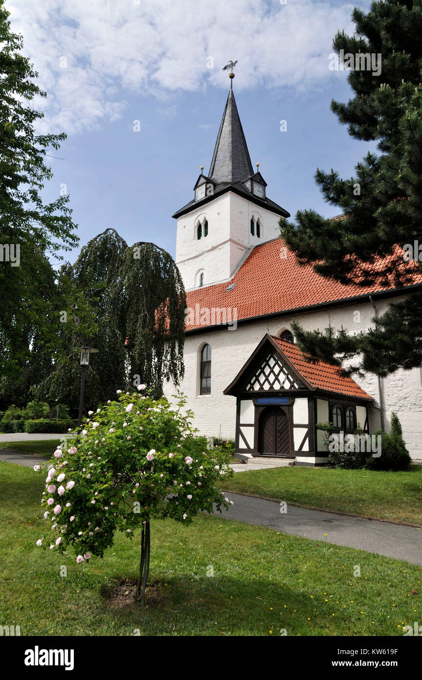Kirche St. Nikolai in Bad Sachsa, Kirche Sankt Nikolai in Bad Sachsa Stockfoto