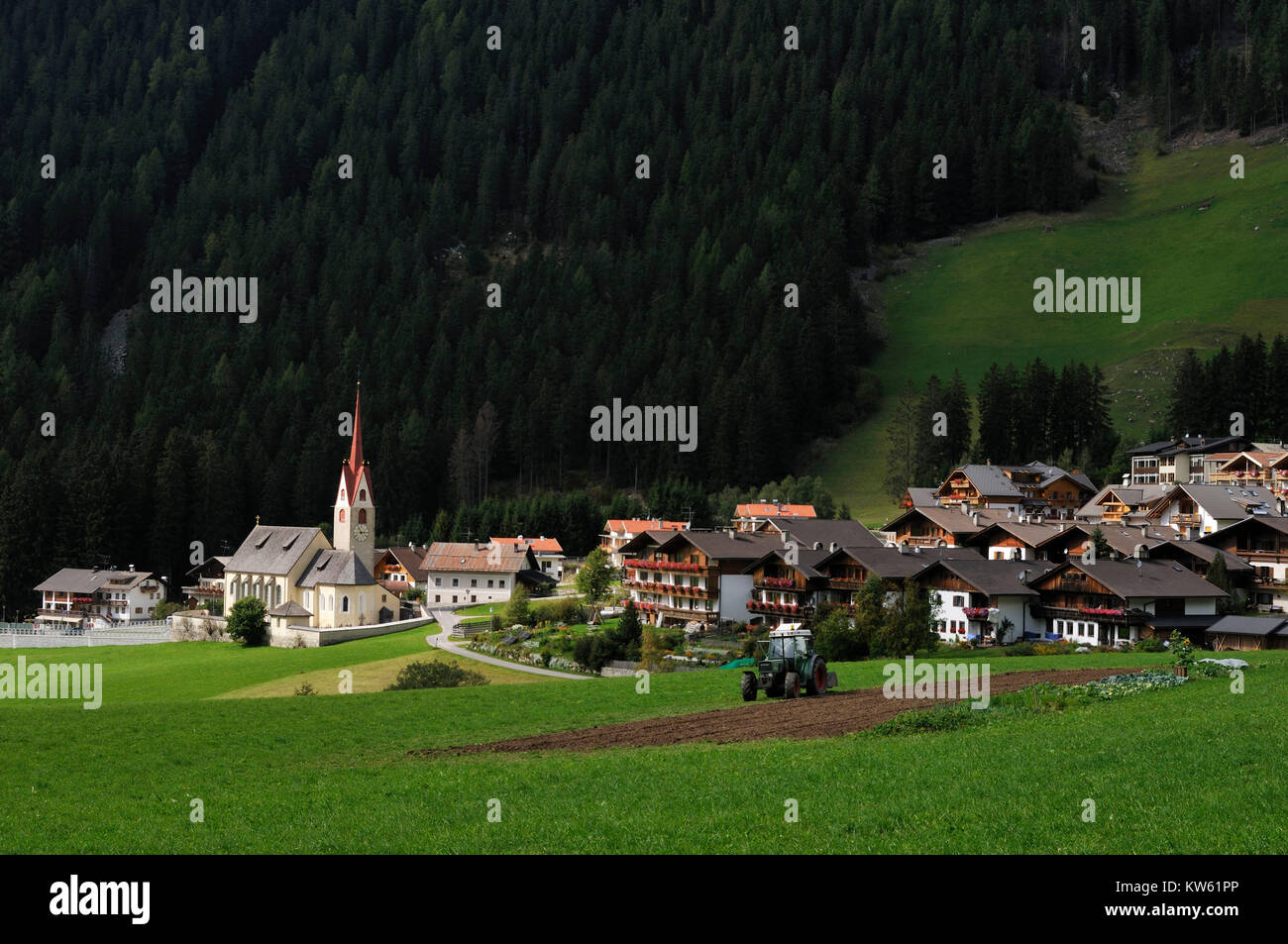 Südtirol Gsieser Tal, Südtirol Gsieser Tal Stockfoto