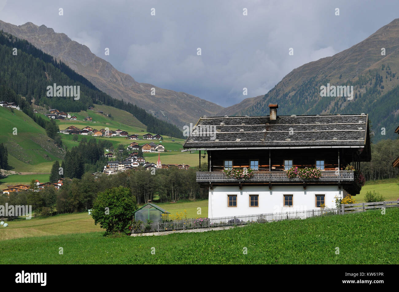 Südtirol Gsieser Tal, Südtirol Gsieser Tal Stockfoto