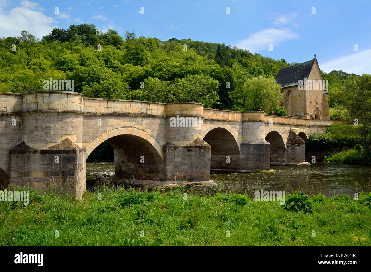 Schloss Creuz, Creuzburg Stockfoto