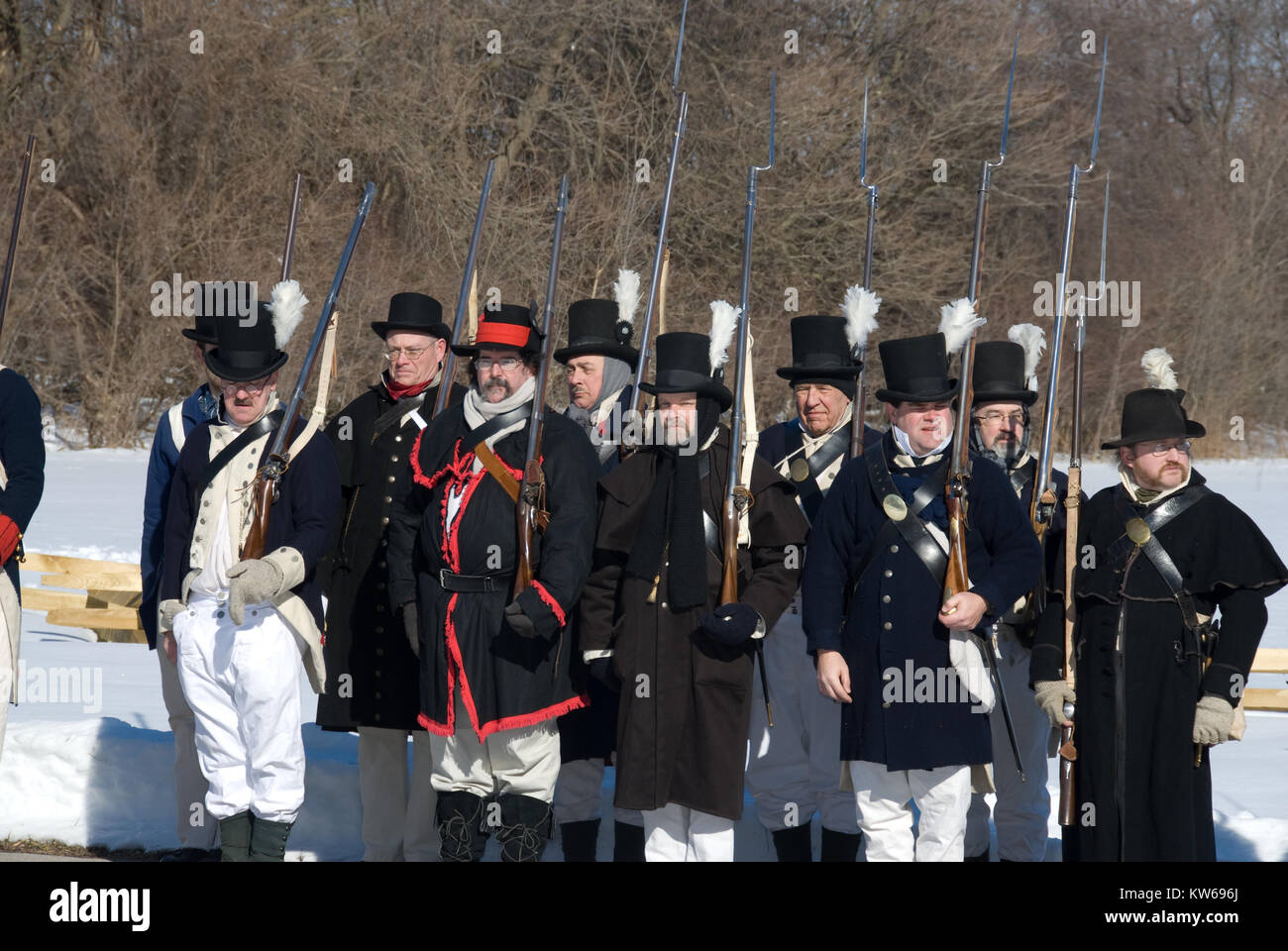 River Raisin National Battlefield Park! Der Park Visitor Center ist das ganze Jahr Geöffnet 7 Tage in der Woche von 9:00 bis 5:00 Uhr. Stockfoto