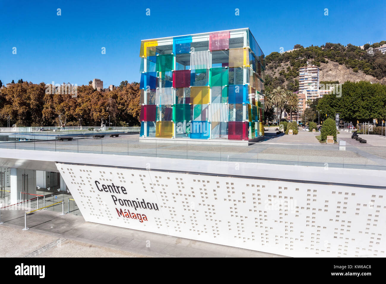 Malaga, Centre Pompidou Malaga Spanien Stockfoto