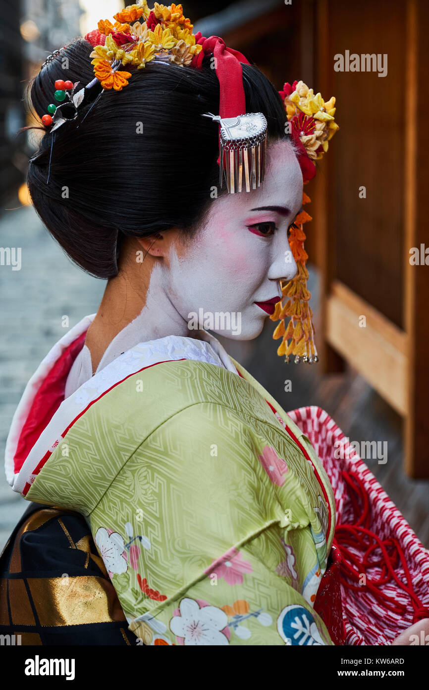 Japan, Honshu Island, Region Kansai, Kyoto, Gion, Geisha Bereich Stockfoto