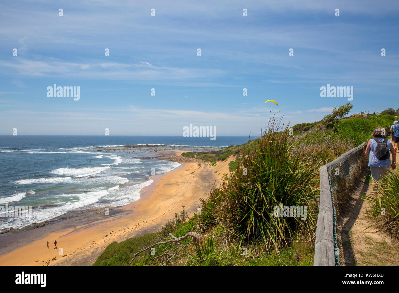 Long Reef Beach und aquatische buchen Northern Beaches von Sydney, Australien Stockfoto