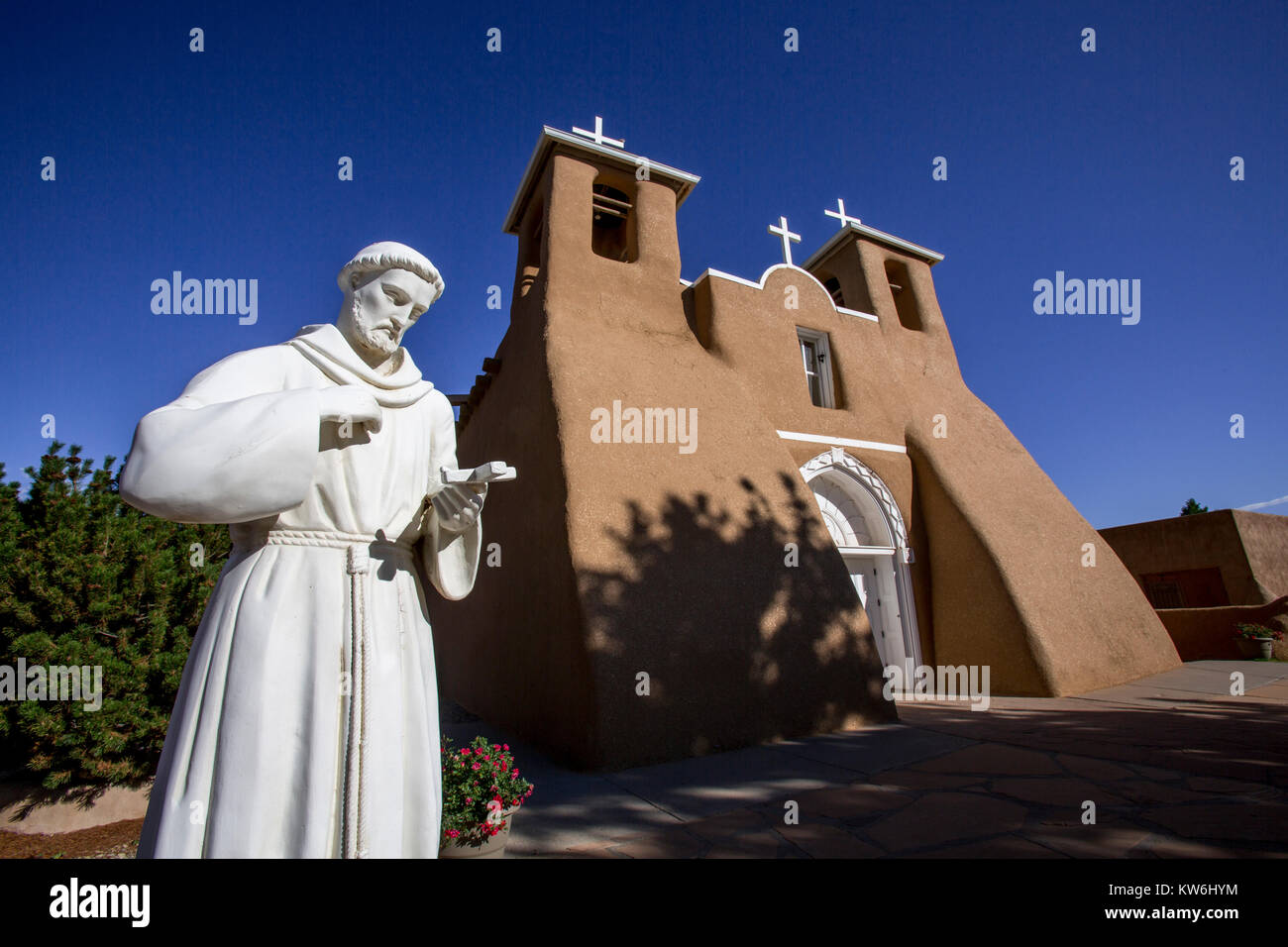 San Francisco de Assisi Mission Church, Taos, New Mexico Stockfoto