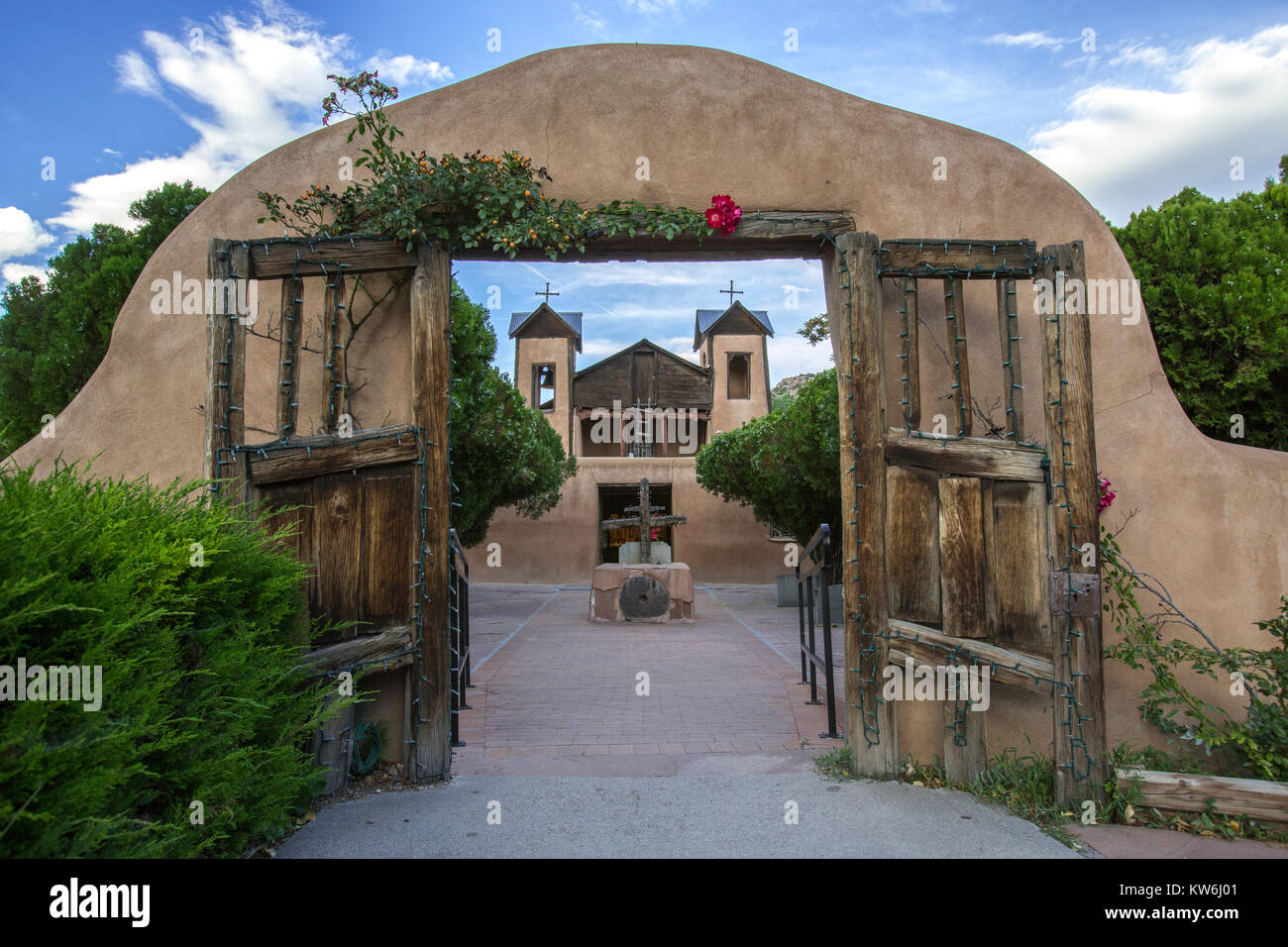 Das Heiligtum Kirche von Chimayo, New Mexico Stockfoto