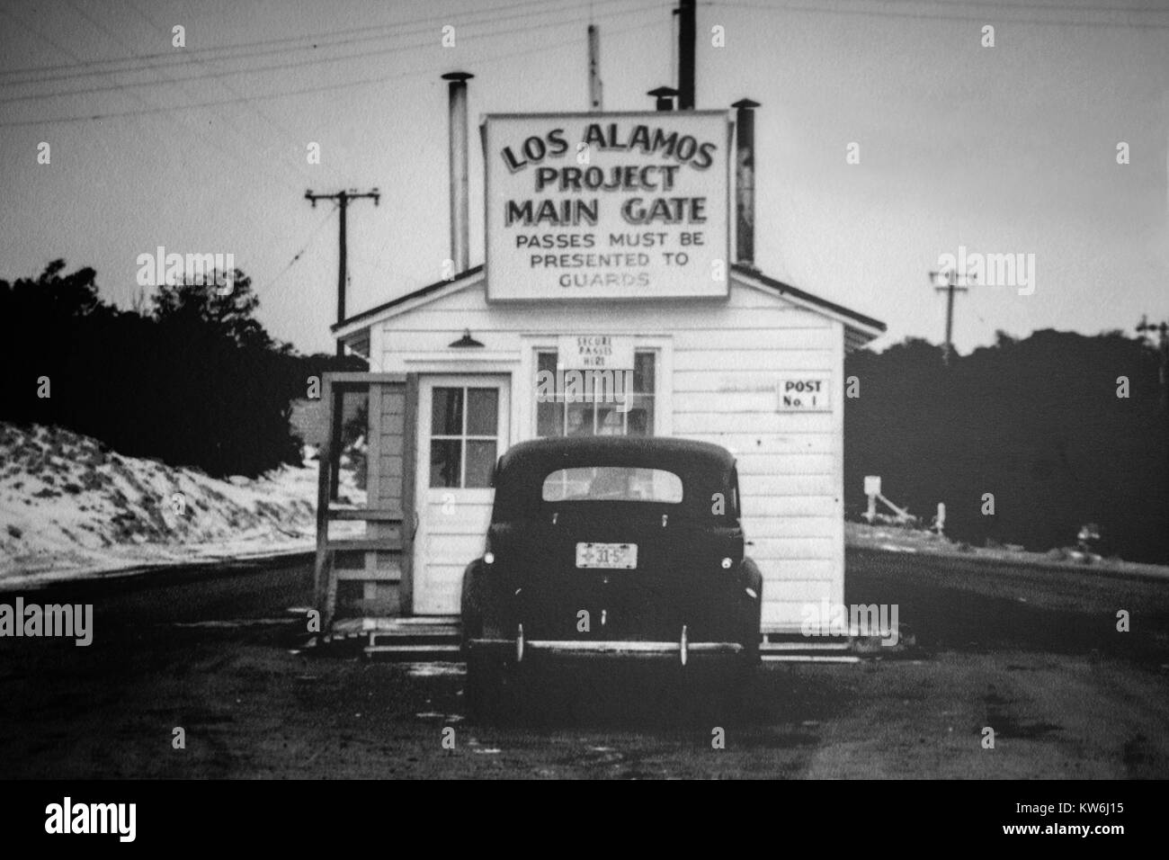Los Alamos Projekt Main Gate Stockfoto