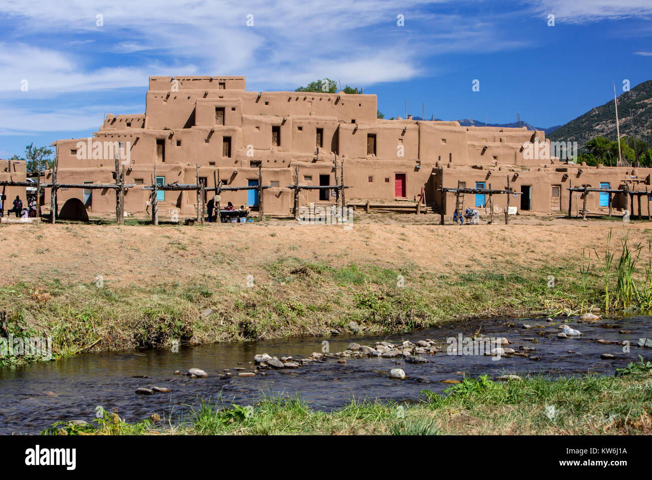 Taos Pueblo, New Mexico, United States Stockfoto