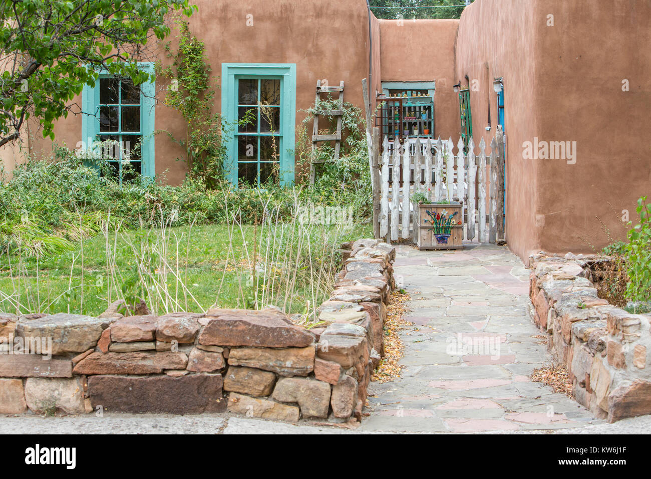 Adobe Haus, Taos, New Mexico Stockfoto