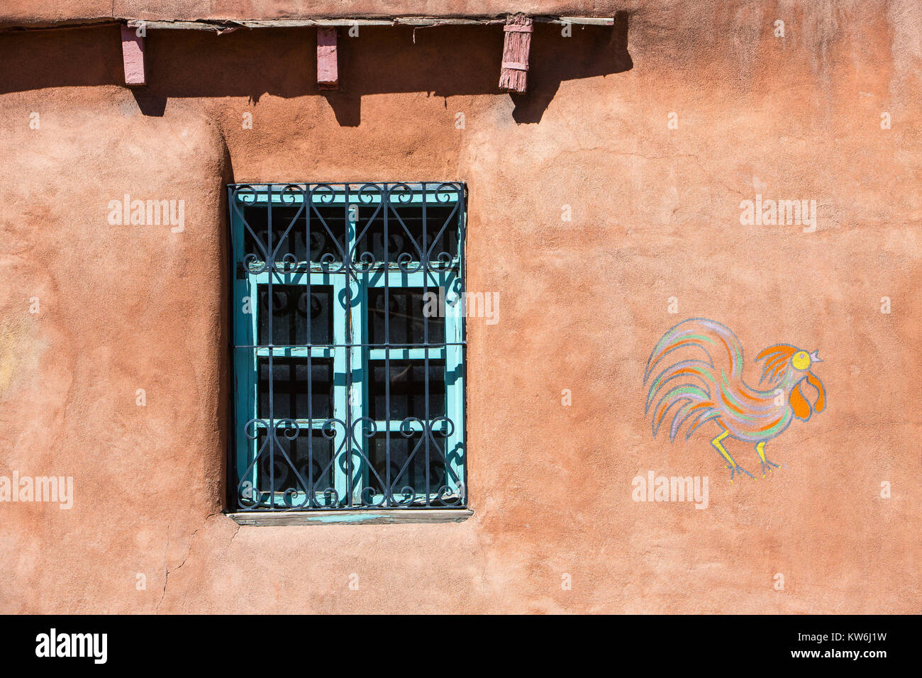 Canyon Road adobe Häuser, Santa Fe, New Mexico Stockfoto
