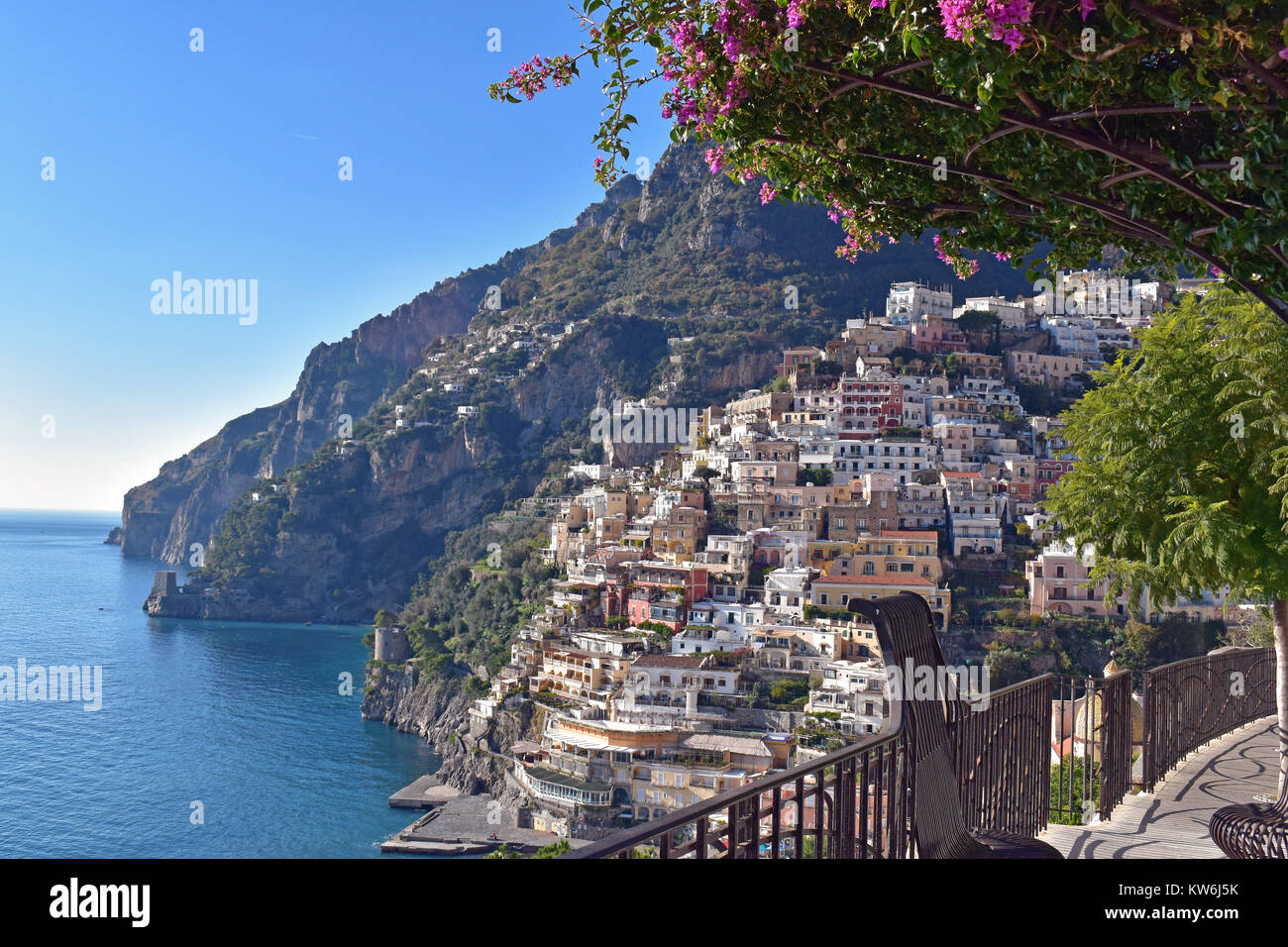 Positano Tage Stockfoto