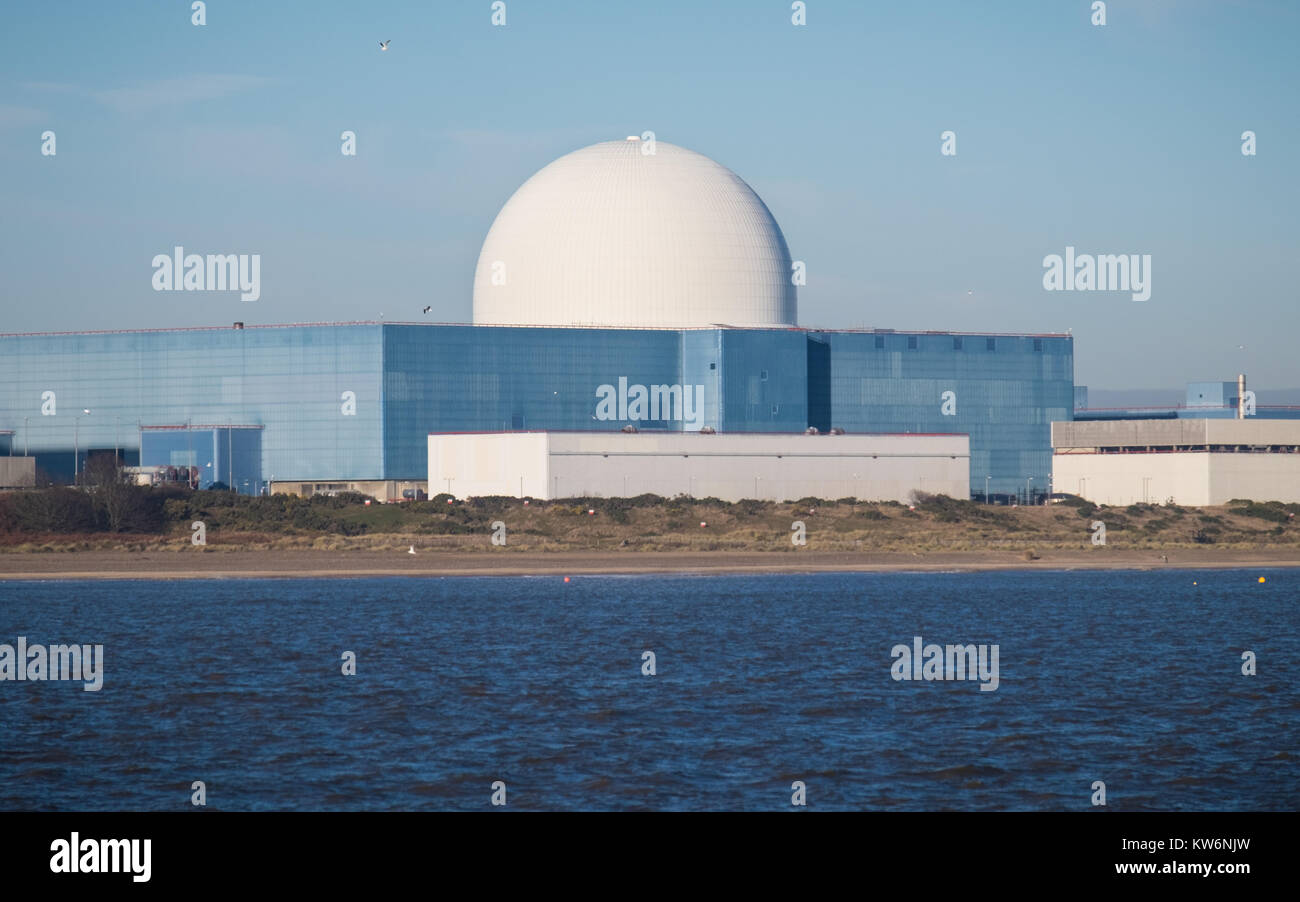 Ein Kernkraftwerk Sizewell in Suffolk, Großbritannien Stockfoto
