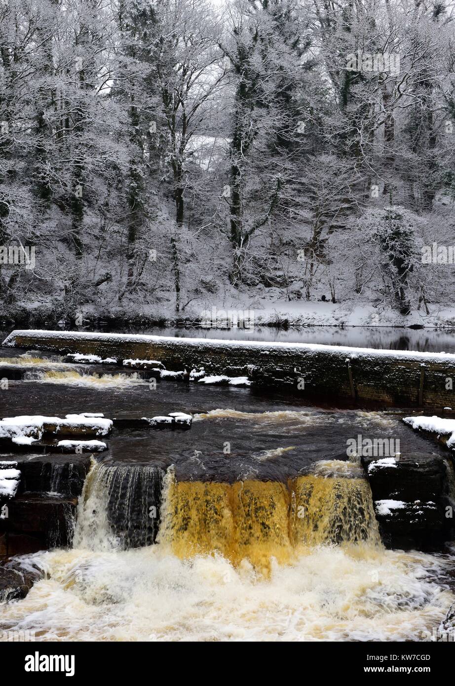 Richmond Foss nach einem Schneefall Stockfoto
