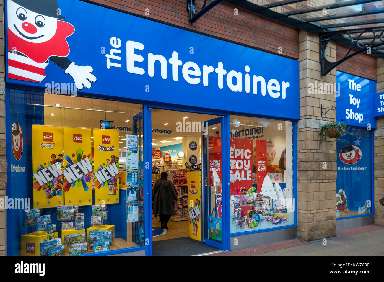 Ein Zweig der Entertainer Kinder Spielzeug Shop, auf der 149 Filialen bundesweit. Stockfoto