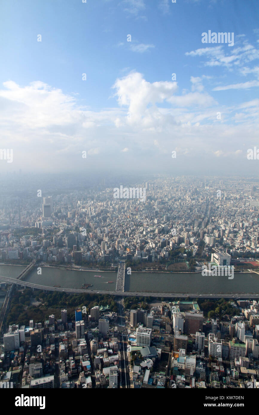 Luftaufnahme von Tokio Japan Stockfoto