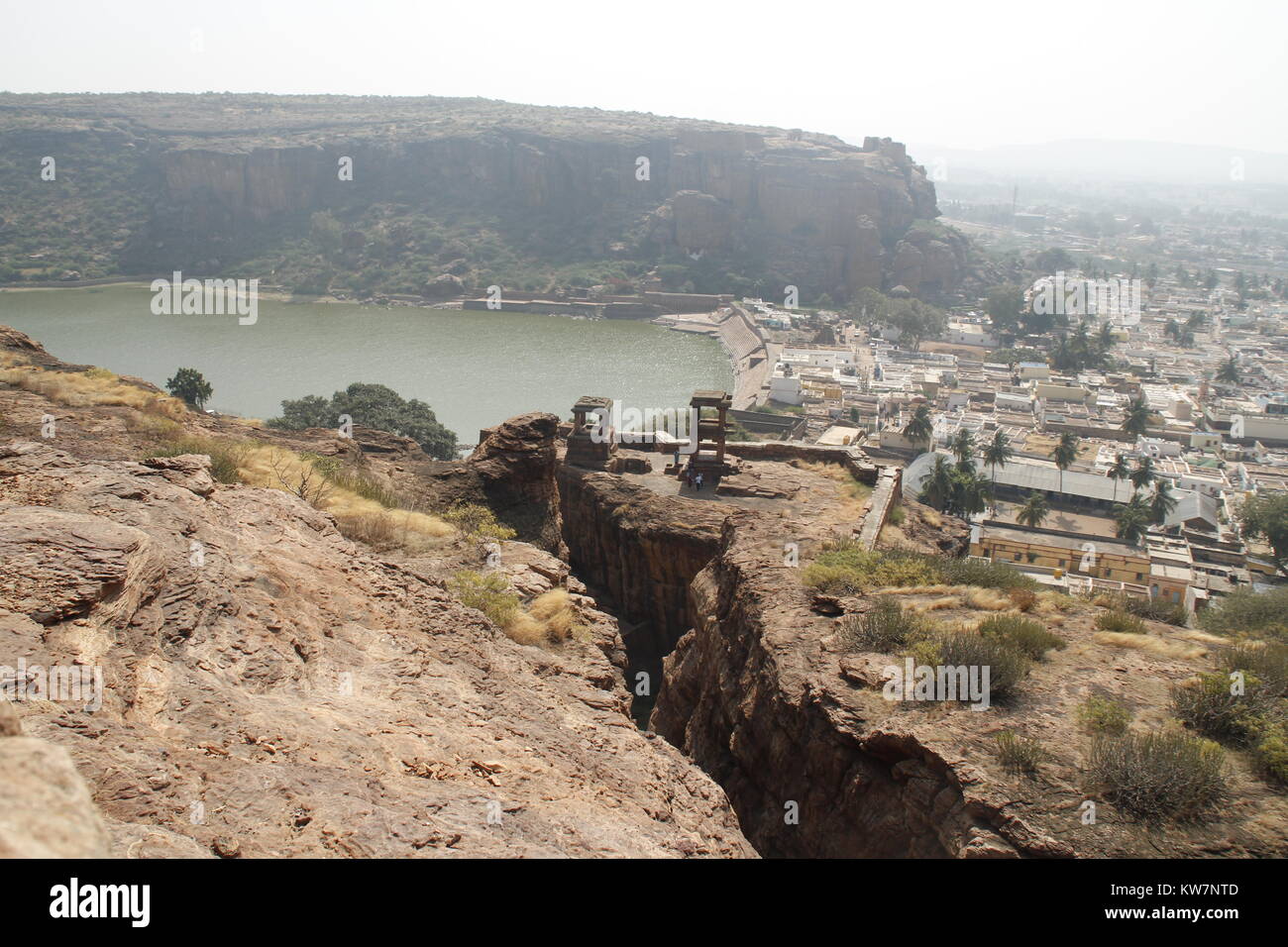 Die agasthya agastya See in badami, Karnataka, Indien Stockfoto