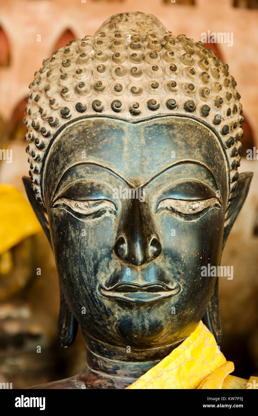 Wat Si Saket Buddha - Vientiane - Laos Stockfoto