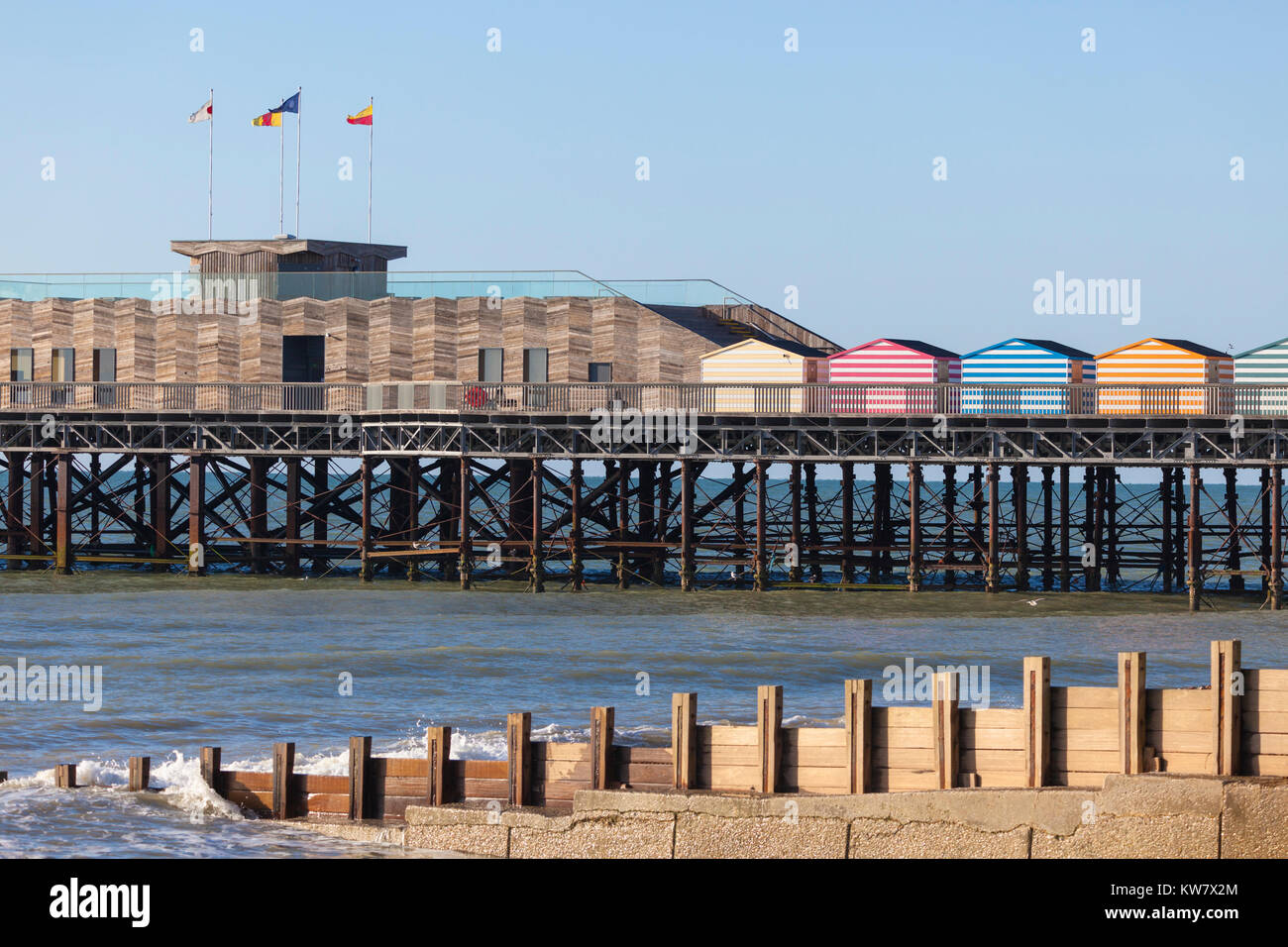 Der Pier von Hastings, Hastings, East Sussex, Großbritannien
