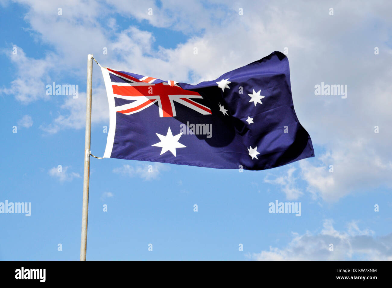 Die australische Flagge Stockfoto