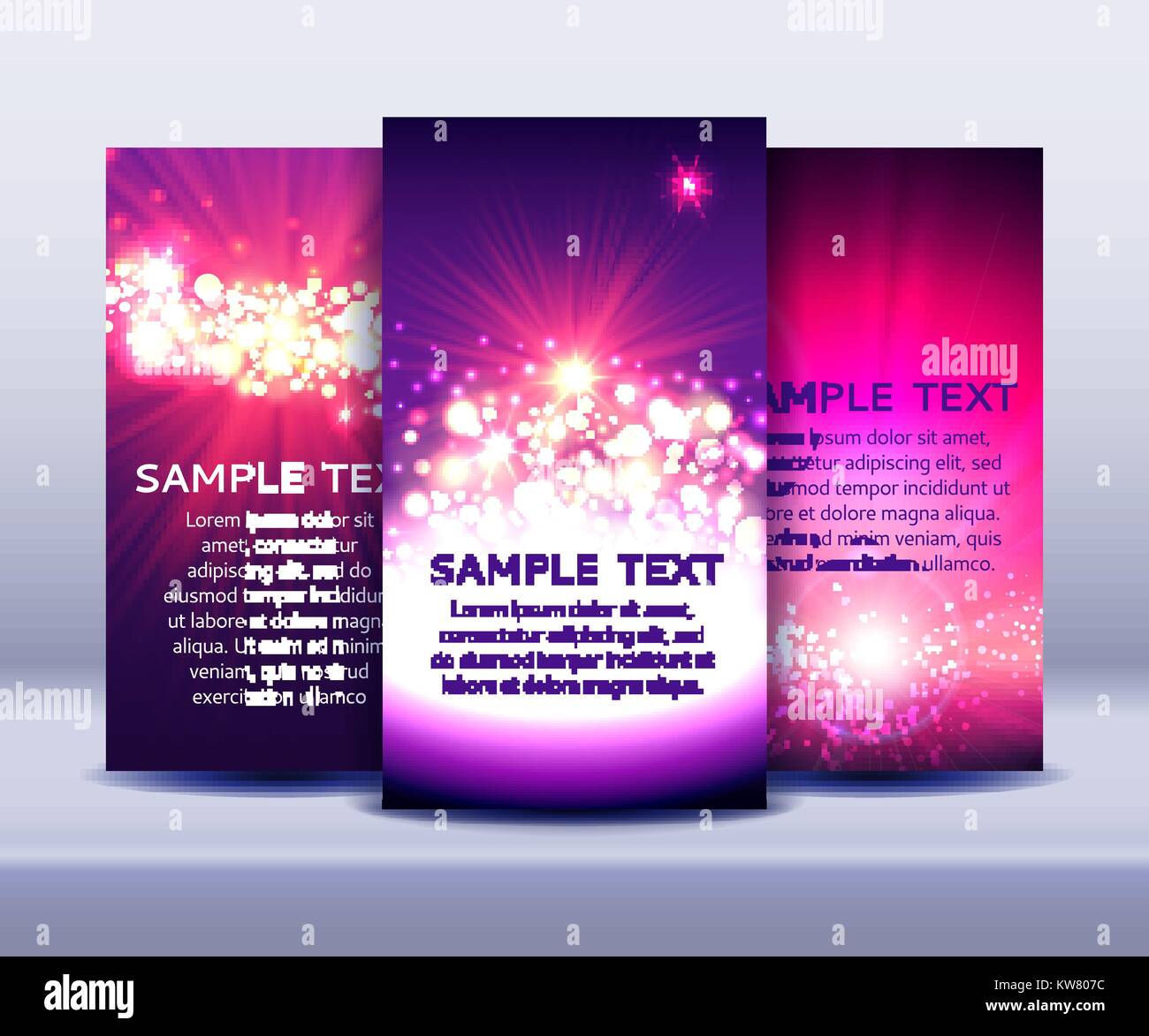 Abstrakte sunburst Banner Stock Vektor