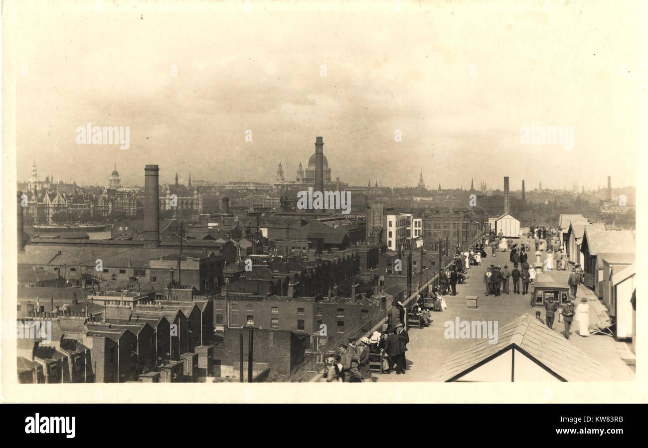 Eine Antenne auf dem Dach des King George Military Hospital, London, England, 1915. Stockfoto
