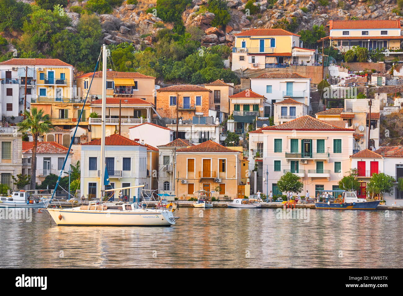 Poros Island, Argolis, Peloponnes, Griechenland Stockfoto