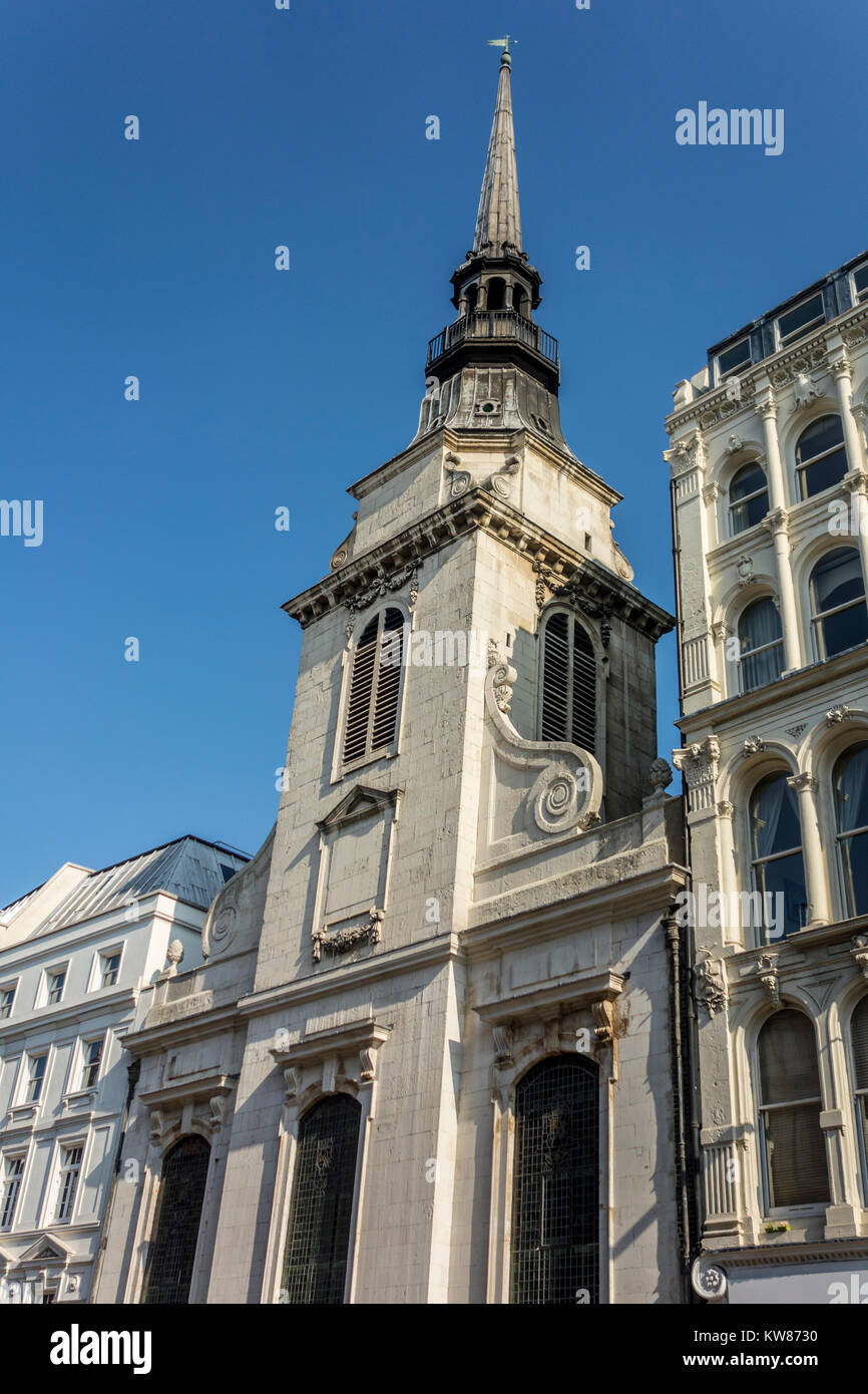 Die Gilde Kirche von Saint Martin in Ludgate, St. Martin, Ludgate Hill von Sir Christopher Wren Stockfoto