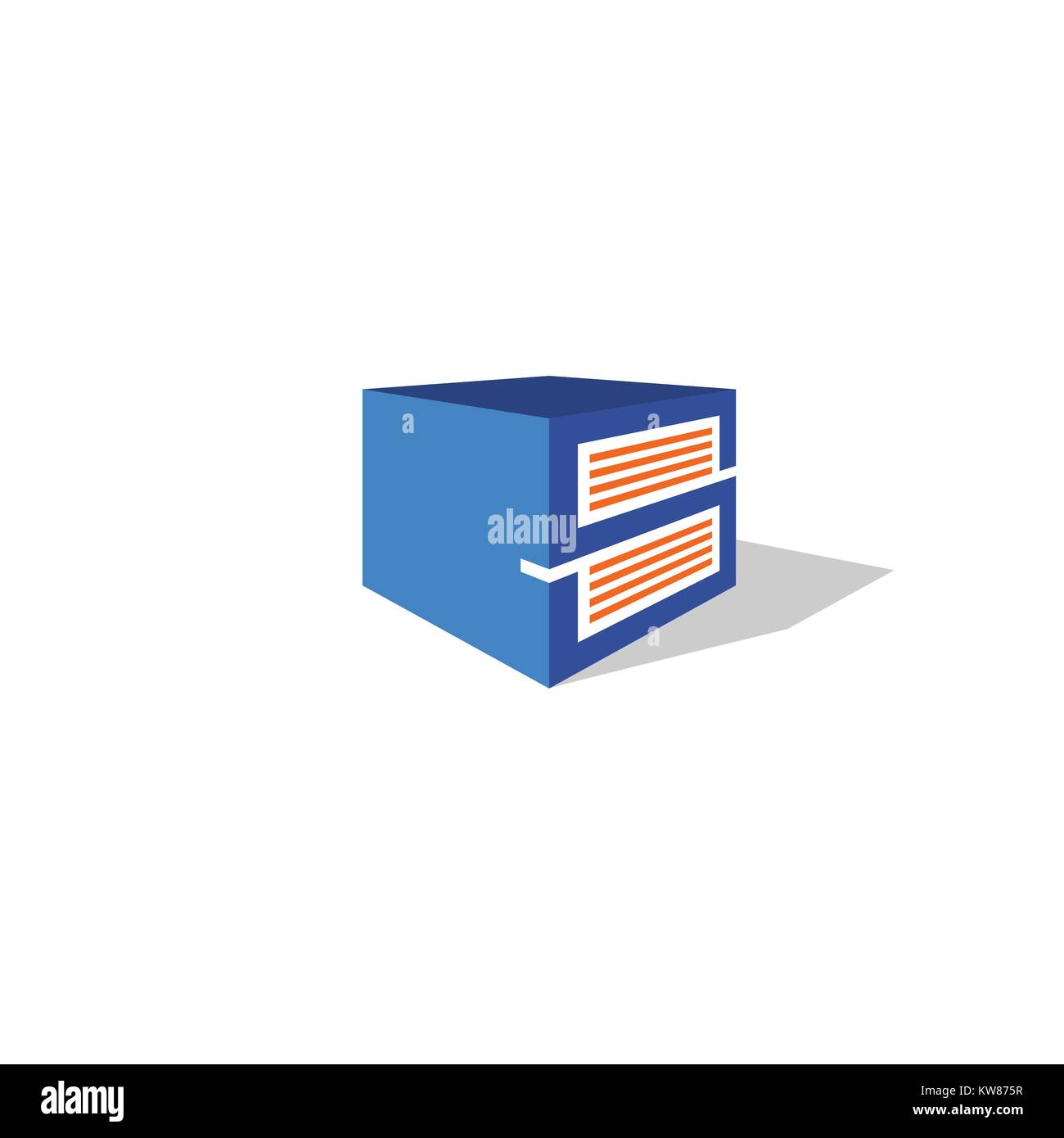 Storage box Vektor logo Stock Vektor