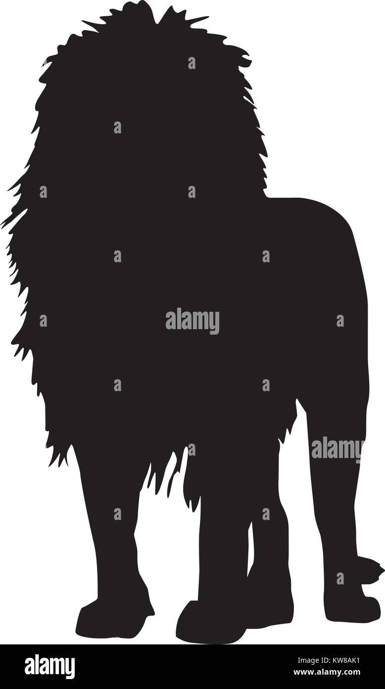 Lion Silhouette, Vektor, Abbildung Stock Vektor