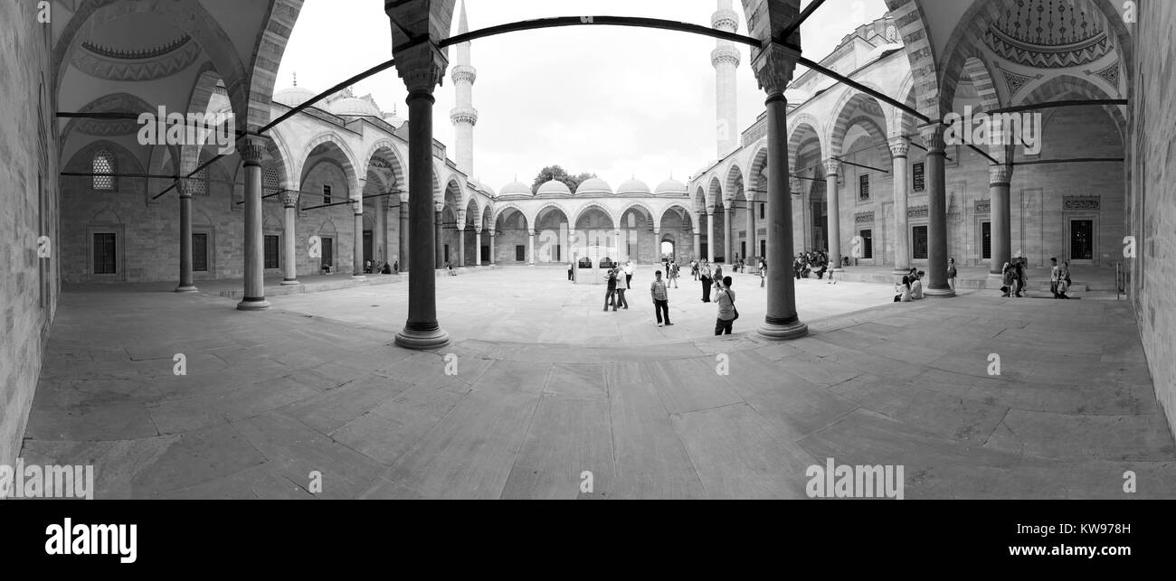 Mai 08,2014 ISTANBUL, Türkei. Suleymaniye Moschee ist einer der Architekten Sinan arbeitet. Stockfoto