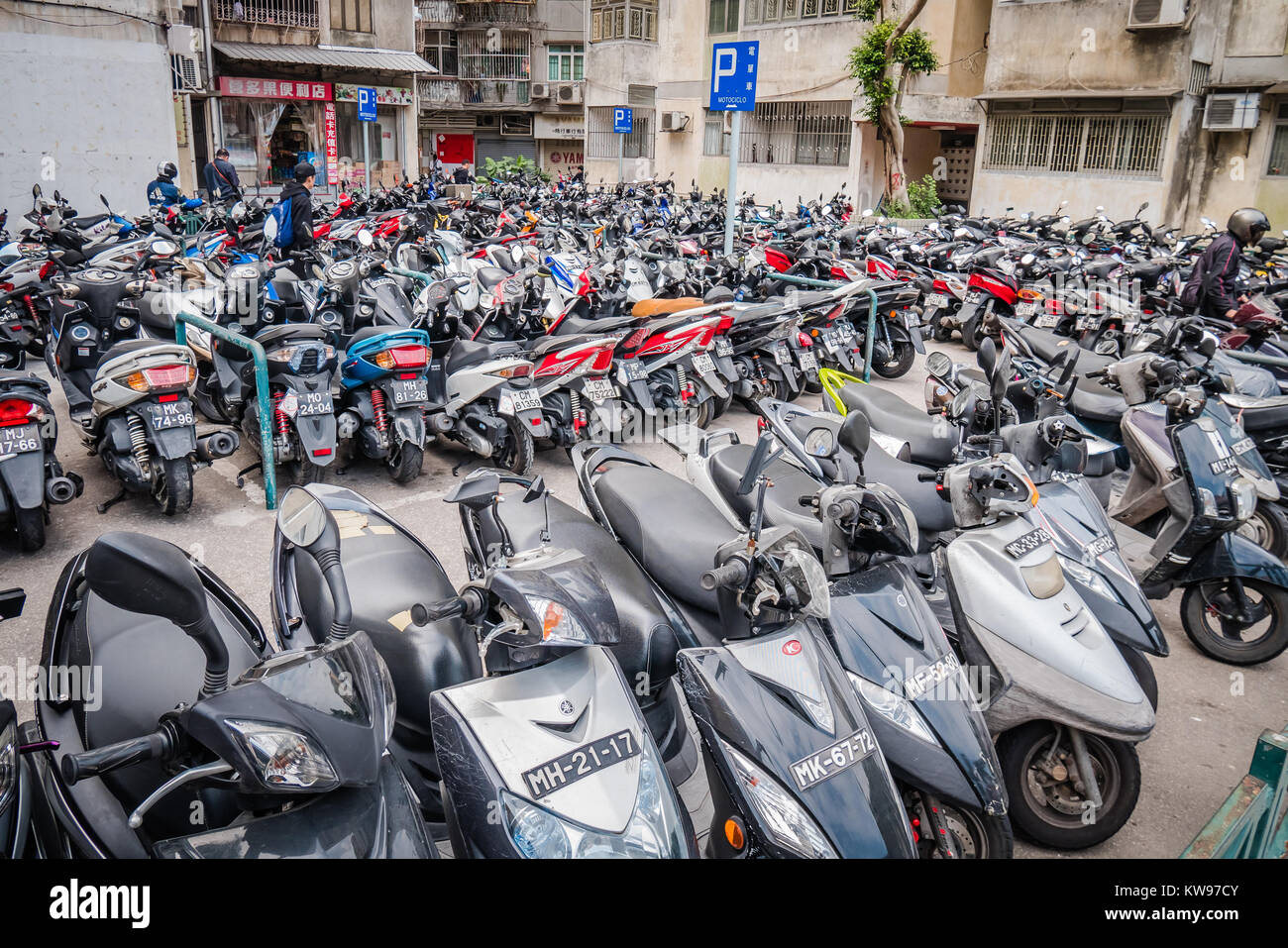 Macau Motorräder Stockfoto