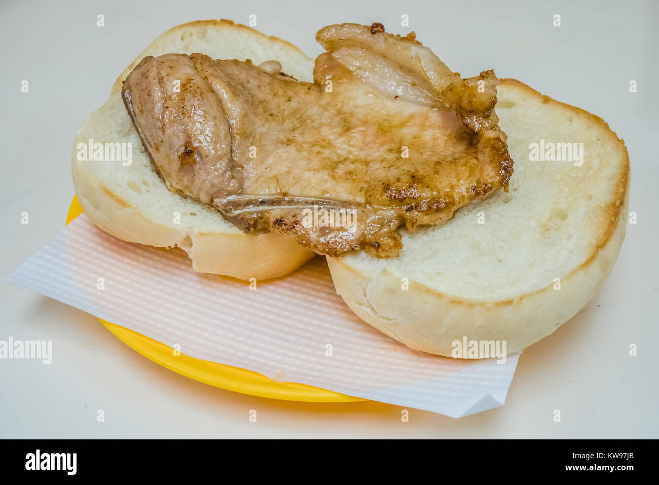 Macau pork bun Chop Stockfoto