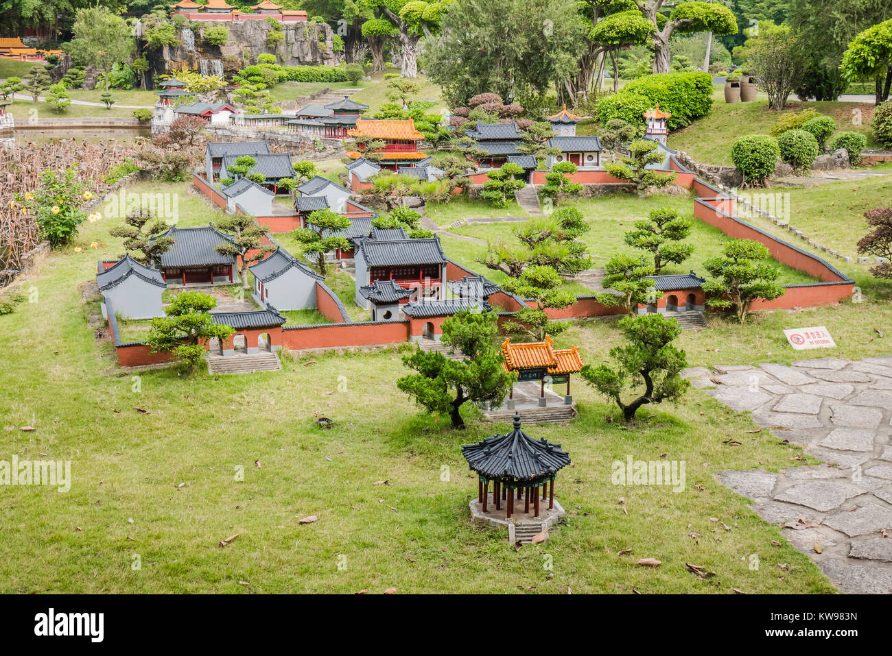 Chinesische Wahrzeichen Miniatur fabled Wohnstätte des Unsterblichen Stockfoto