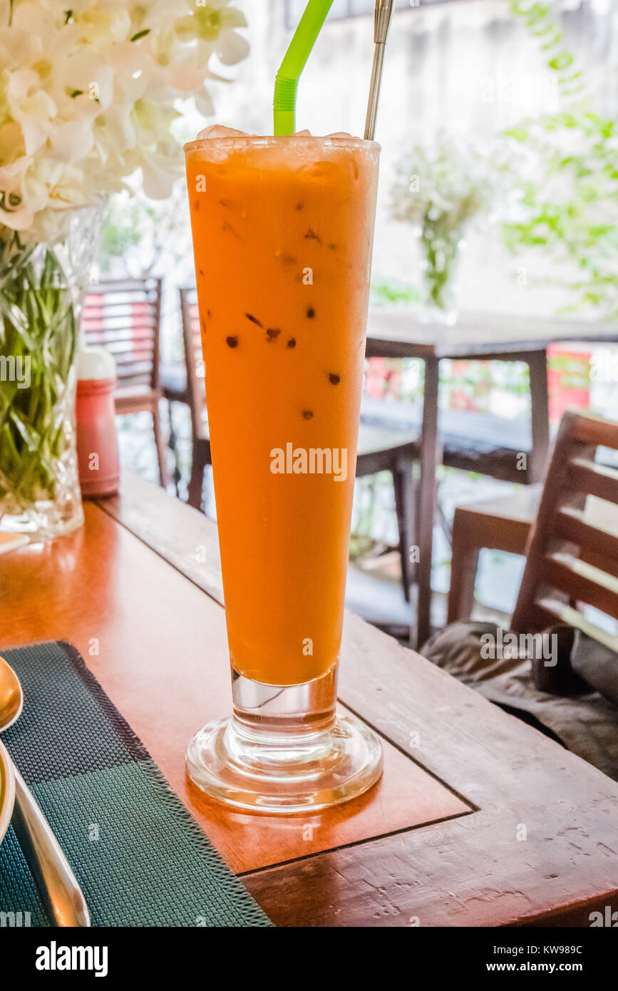 Thai kalten Kaffee Stockfoto