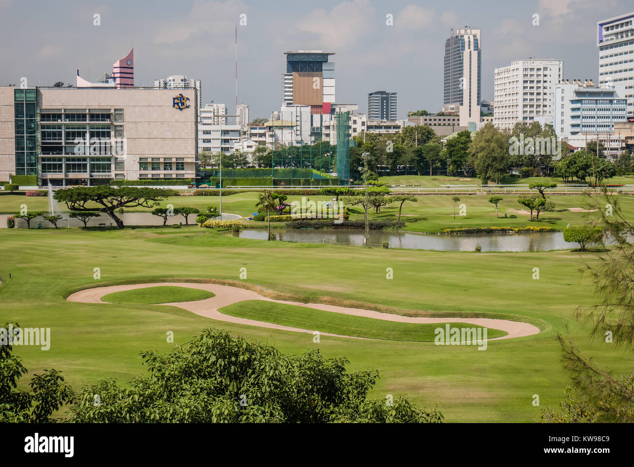 Bangkok Lumpini-park Stockfoto