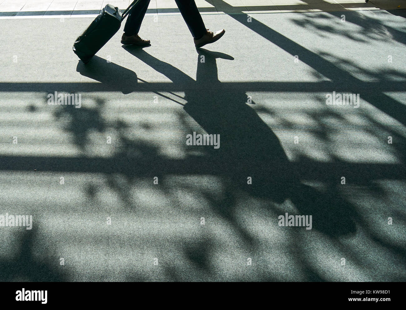 Ausstellung München, 10. Oktober 2017 symbolisches Bild, Illustration, Funktion, Geschäftsmann auf der Inter Airport Europe 2017, der führenden Messe für Stockfoto