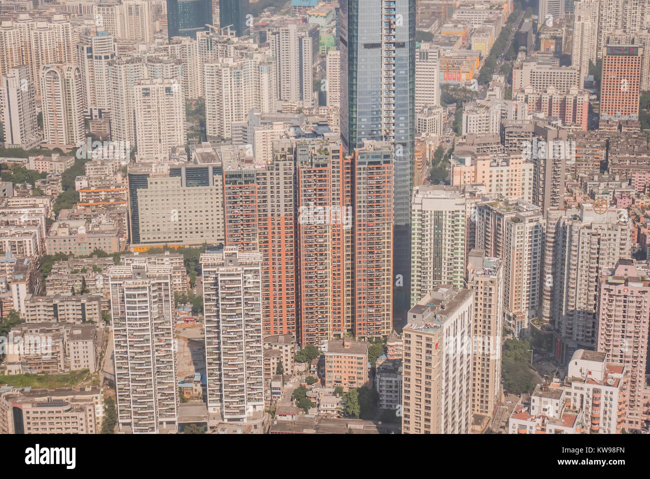Shenzhen ist eine Stadt in China. Stockfoto