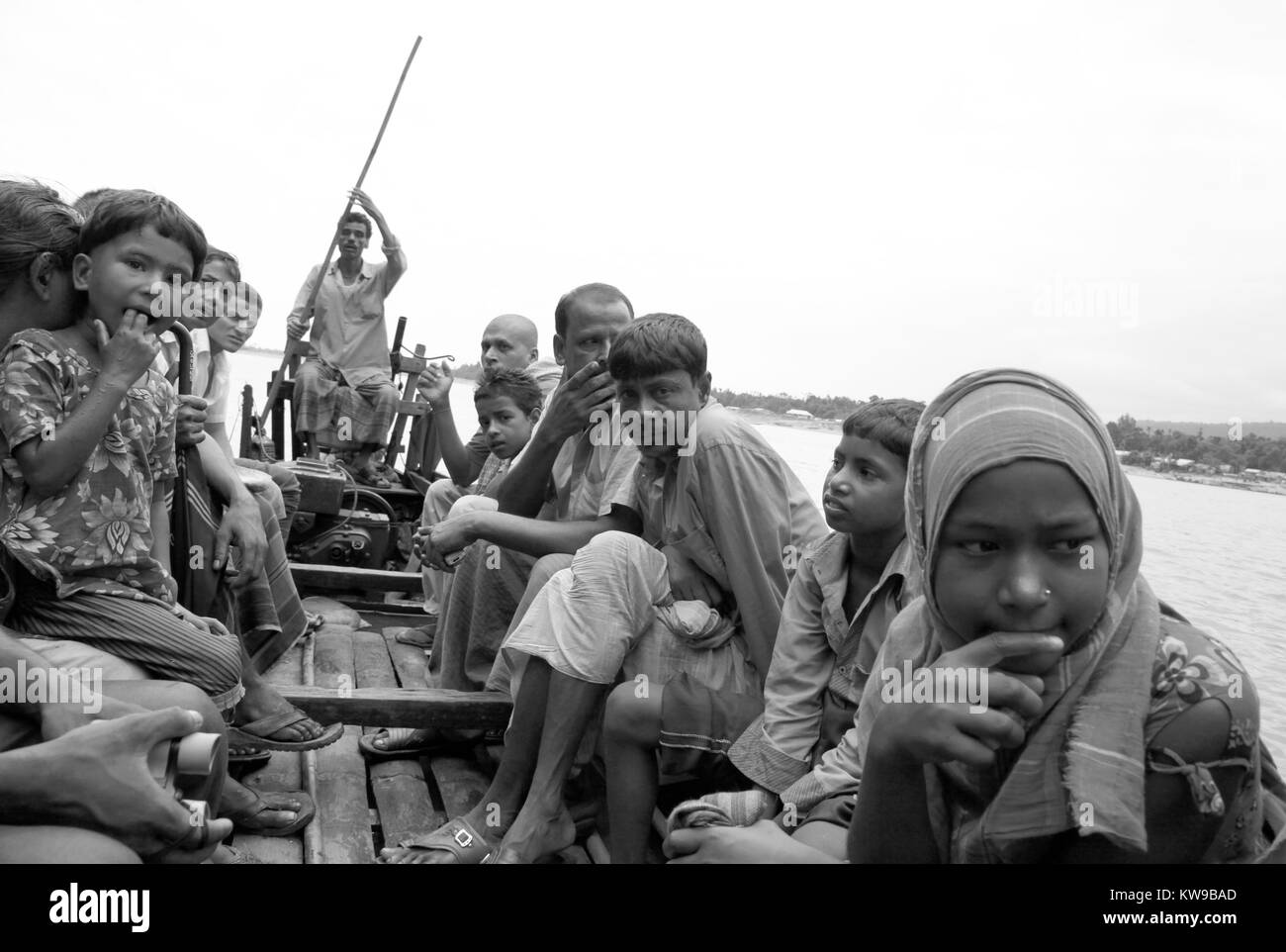 Fähre über den Fluss, Bangladesch Stockfoto