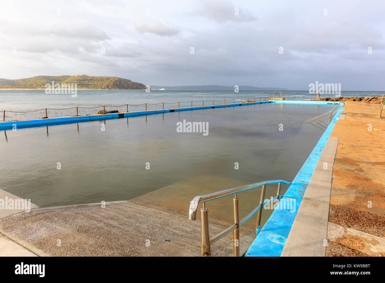 Öffentlicher Strand Ocean Pool im Palm Beach in Sydney Northern Beaches, den nördlichen Stränden haben viele Freibäder, Sydney, Australien Stockfoto