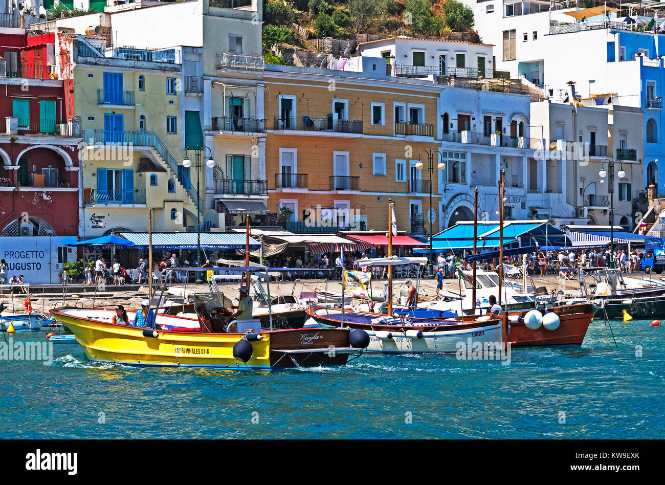 Marina Grande auf Capri, Italien. Stockfoto