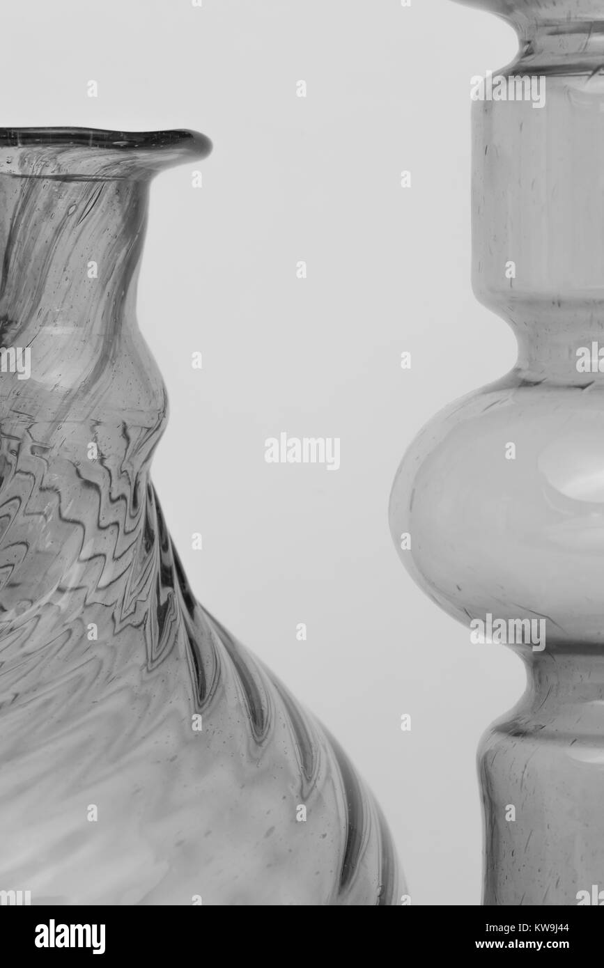 Zwei blaue Vasen noch Leben Stockfoto