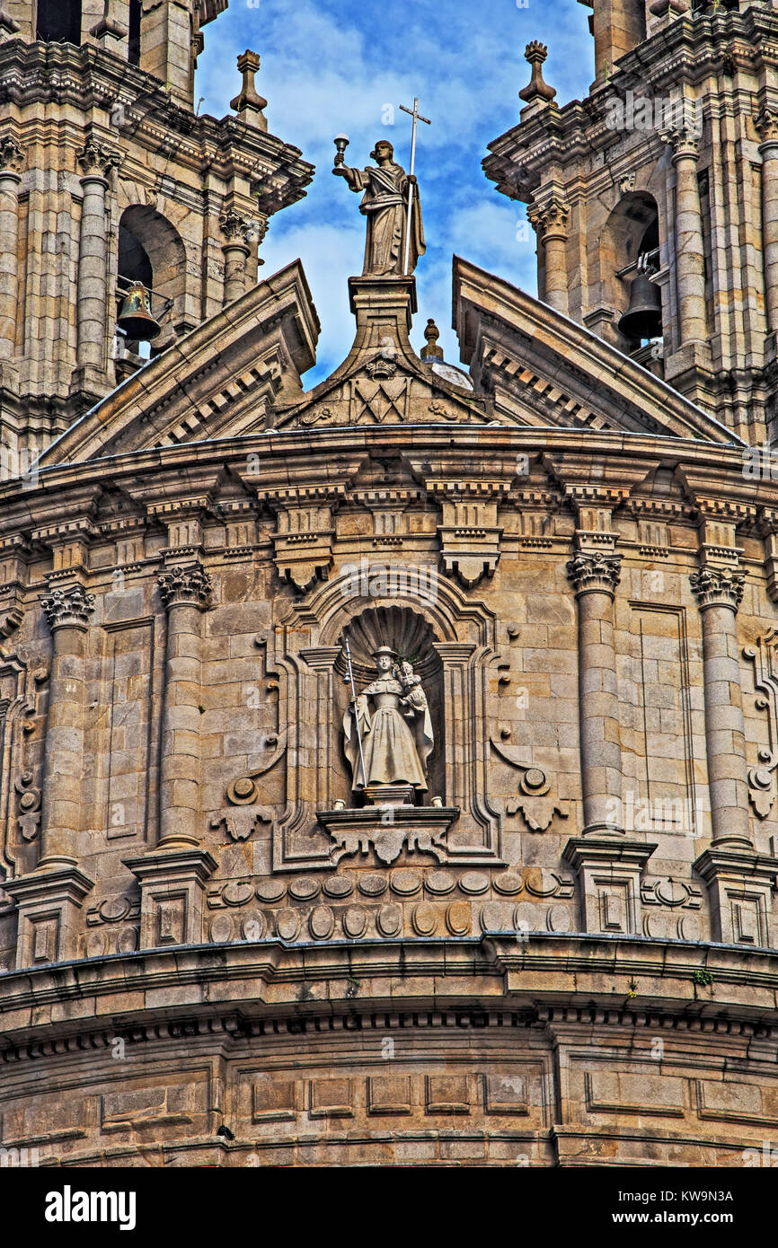 Santuario de la Virgen Peregrina, Praza da Peregrina, Pontevedra, Galizien, Spanien Stockfoto