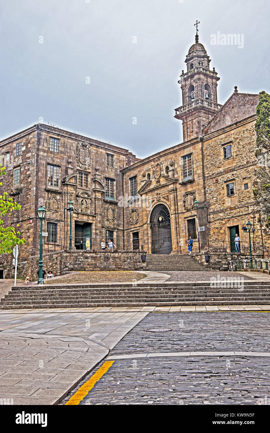 Kloster und Kirche Santo Domingo, Santiago de Compostela, Galicien, Spanien Stockfoto